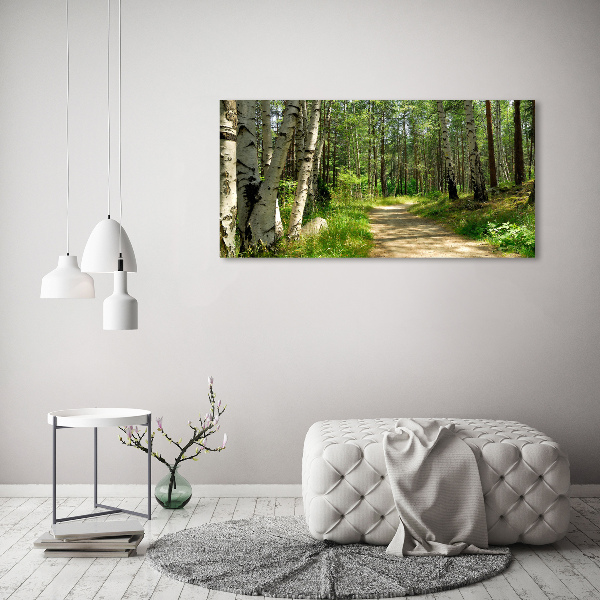 Wandbild Pfad im Wald