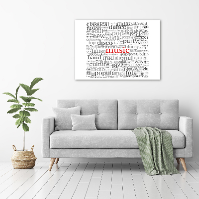 Bild auf leinwand Musikgenres