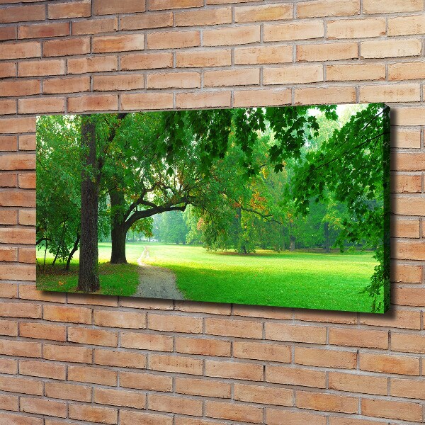 Wandbild Park im Herbst