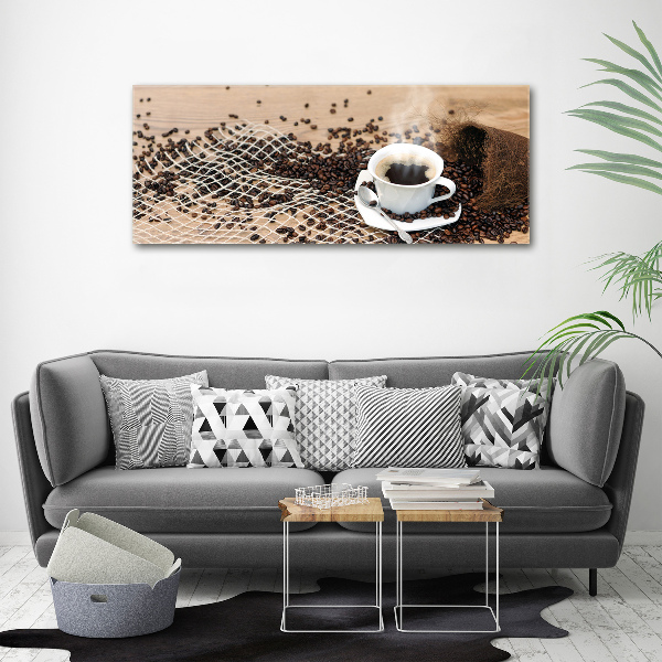 Wandbild Kaffee und Kaffeebohnen