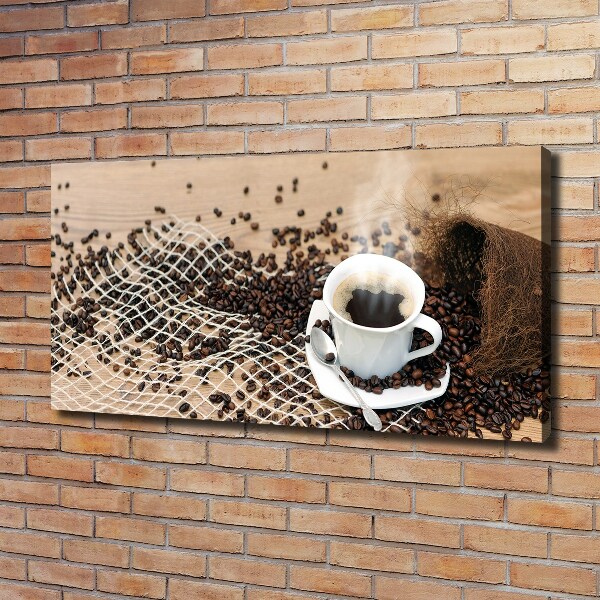 Wandbild Kaffee und Kaffeebohnen