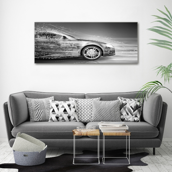 Wandbild Ein rasendes Auto