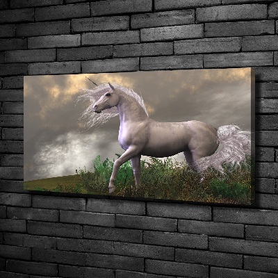 Bild auf leinwand Graues Einhorn