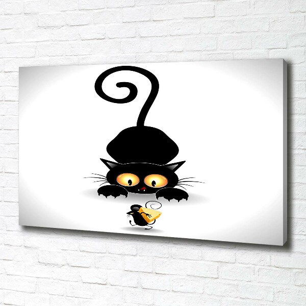 Bild auf leinwand Katz und Maus