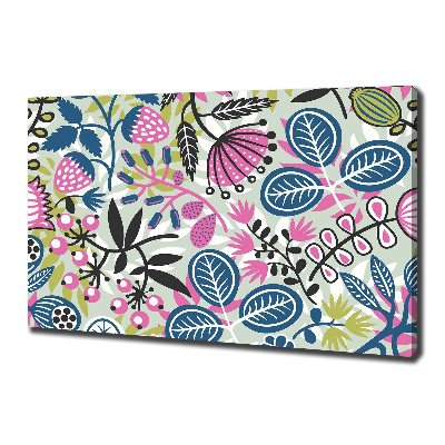 Bild auf leinwand Blumenmuster