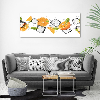 Wandbild Orangen mit Eis