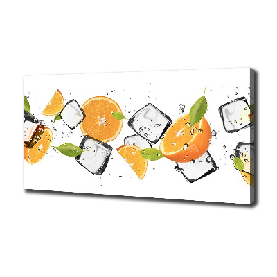 Wandbild Orangen mit Eis