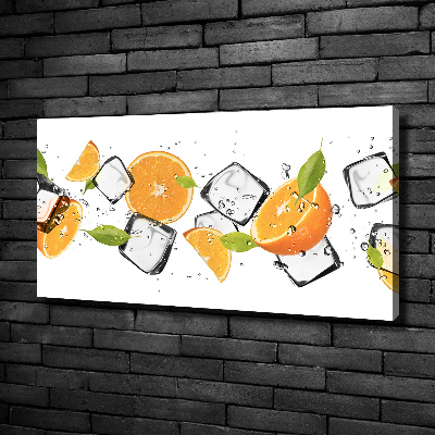 Wandbild Orangen mit Eis