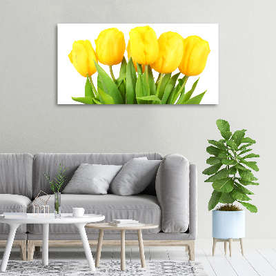 Bild auf leinwand Gelbe Tulpen