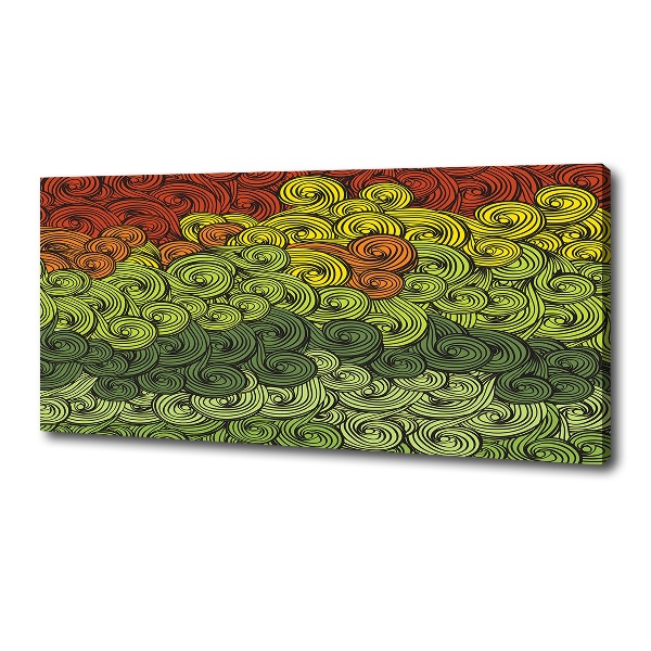 Bild auf leinwand Bunte Wellen