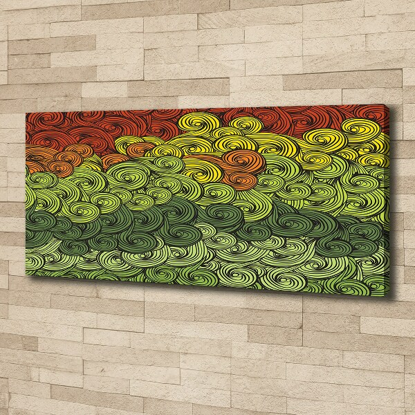 Bild auf leinwand Bunte Wellen