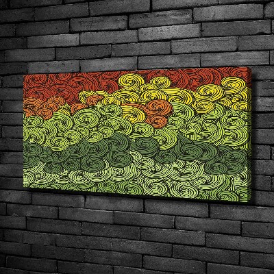 Bild auf leinwand Bunte Wellen