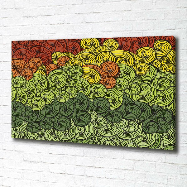 Bild auf leinwand Bunte Wellen