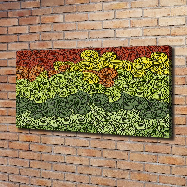 Bild auf leinwand Bunte Wellen