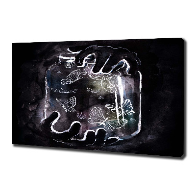 Wandbild Schmetterlinge im Glas