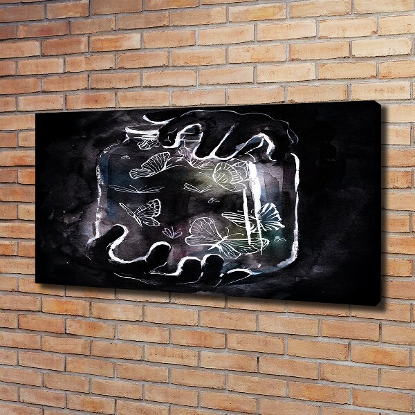 Wandbild Schmetterlinge im Glas