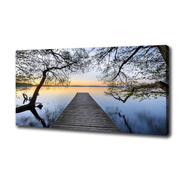 Wandbild Pier am See