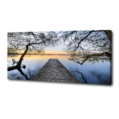Wandbild Pier am See