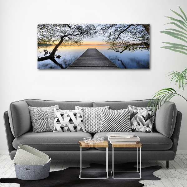 Wandbild Pier am See