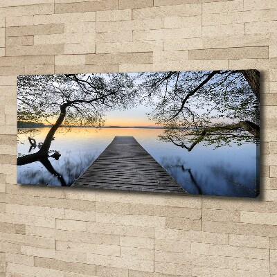 Wandbild Pier am See