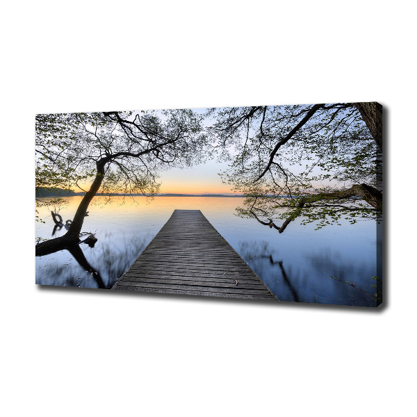 Wandbild Pier am See