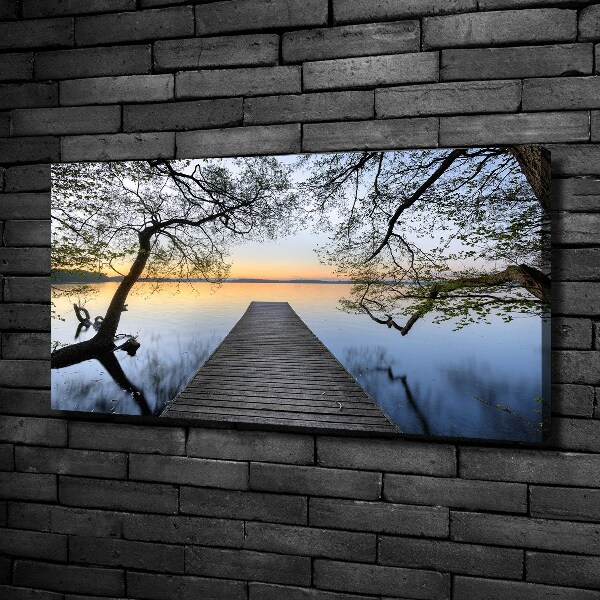 Wandbild Pier am See