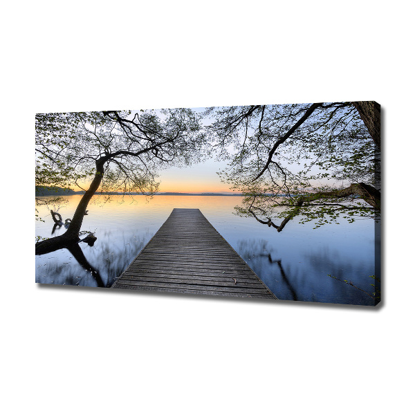 Wandbild Pier am See