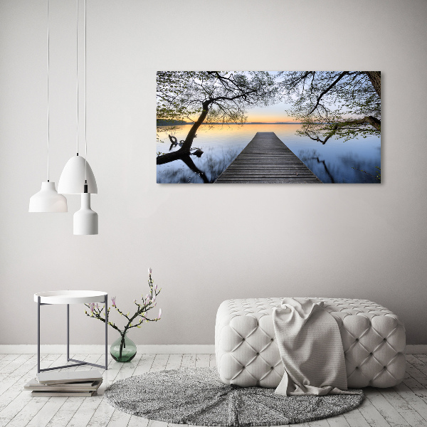 Wandbild Pier am See