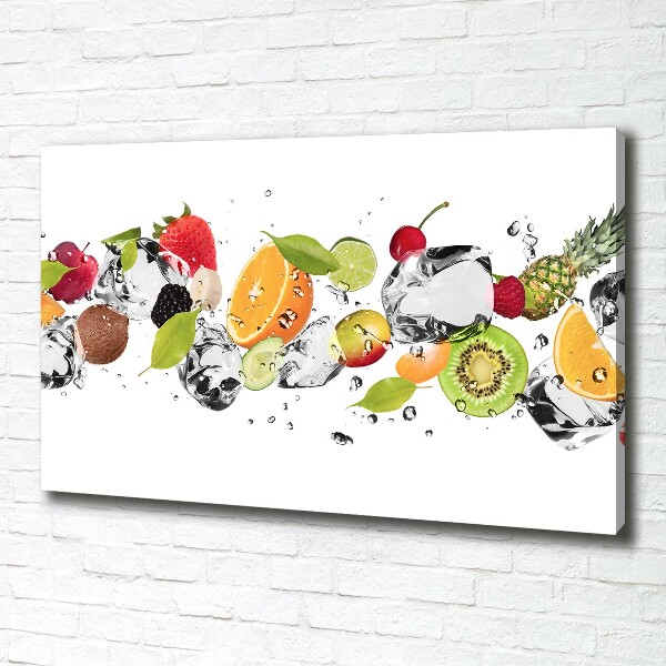 Bild auf leinwand Obst und Wasser