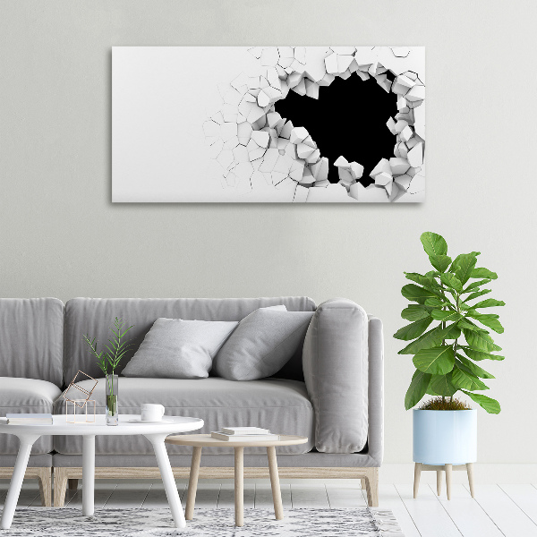 Wandbild Loch in der Wand