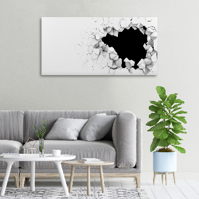 Wandbild Loch in der Wand