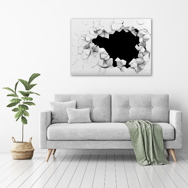 Wandbild Loch in der Wand