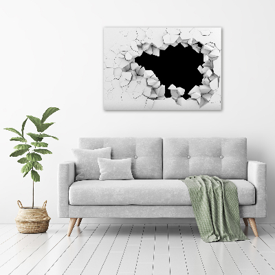 Wandbild Loch in der Wand