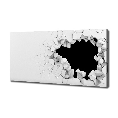 Wandbild Loch in der Wand