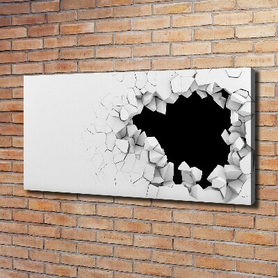 Wandbild Loch in der Wand