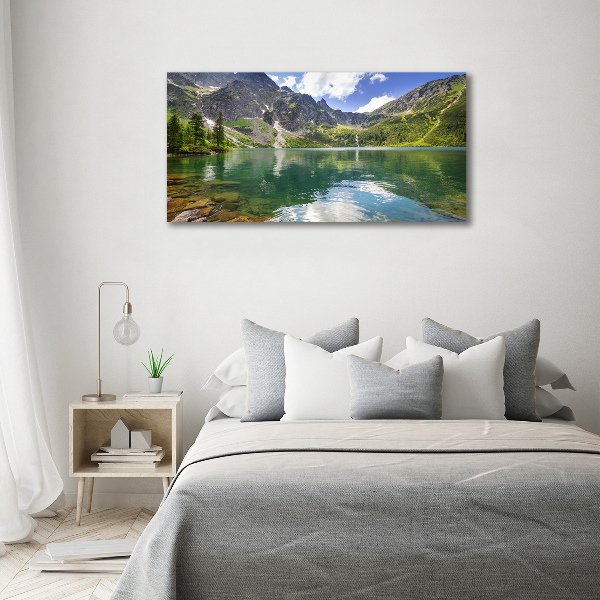 Bild auf leinwand Das Meeresauge der Tatra-Berge