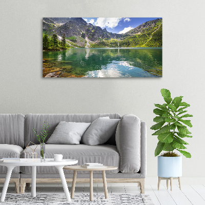 Bild auf leinwand Das Meeresauge der Tatra-Berge