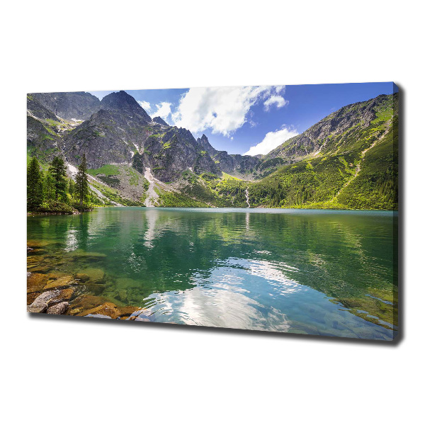 Bild auf leinwand Das Meeresauge der Tatra-Berge