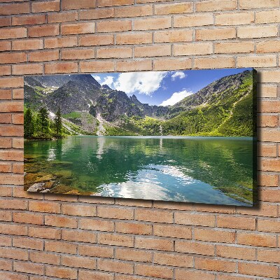 Bild auf leinwand Das Meeresauge der Tatra-Berge
