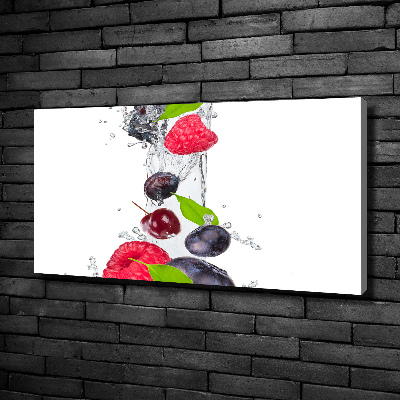 Bild auf leinwand Obst und Wasser