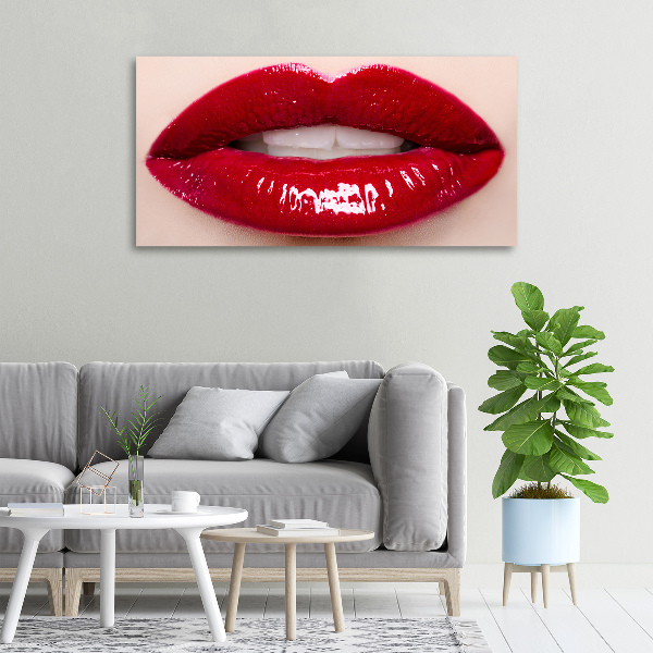Bild auf leinwand Rote Lippen