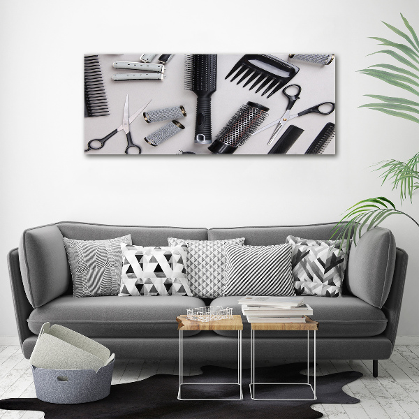 Wandbild Friseurwerkzeuge