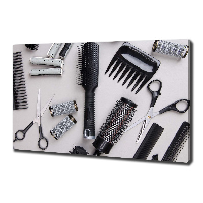 Wandbild Friseurwerkzeuge