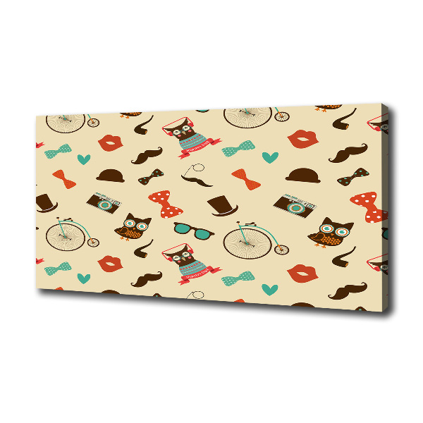 Fotobild Hipster-Eulen