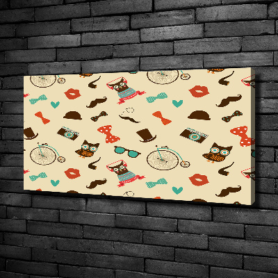 Fotobild Hipster-Eulen