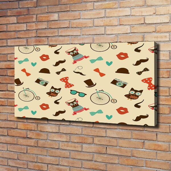 Fotobild Hipster-Eulen