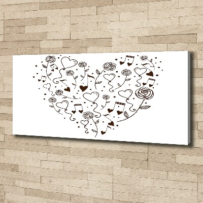 Bild auf leinwand Herz