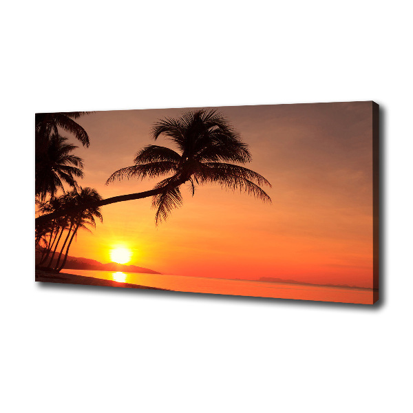 Wandbild Sunset Beach