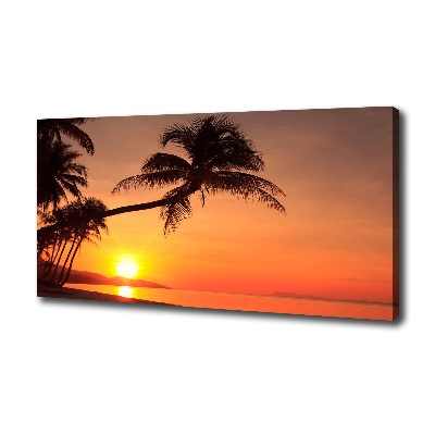 Wandbild Sunset Beach