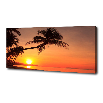 Wandbild Sunset Beach